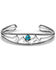 Montana Silversmiths Women's Pursue The Wild Another Mountain Turquoise Cuff Bracelet, Silver, hi-res