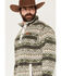 Image #2 - Cinch Men's Southwestern 1/4 Snap Pullover, Olive, hi-res