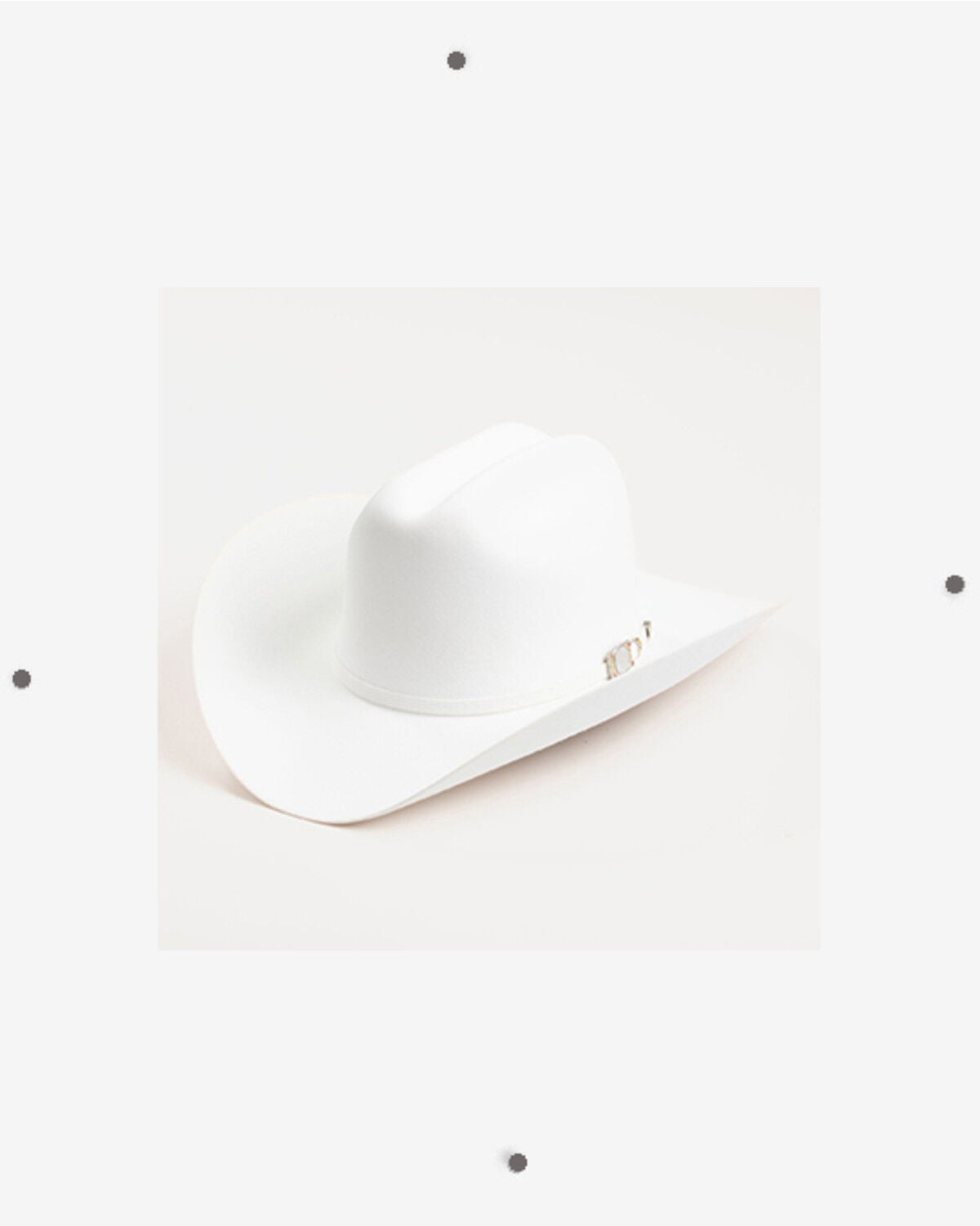Image #1 - Larry Mahan Independencia 100X Felt Cowboy Hat, White, hi-res