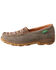 Twisted X Women's Slip-On CellStretch Driving Shoes - Moc Toe, Brown, hi-res