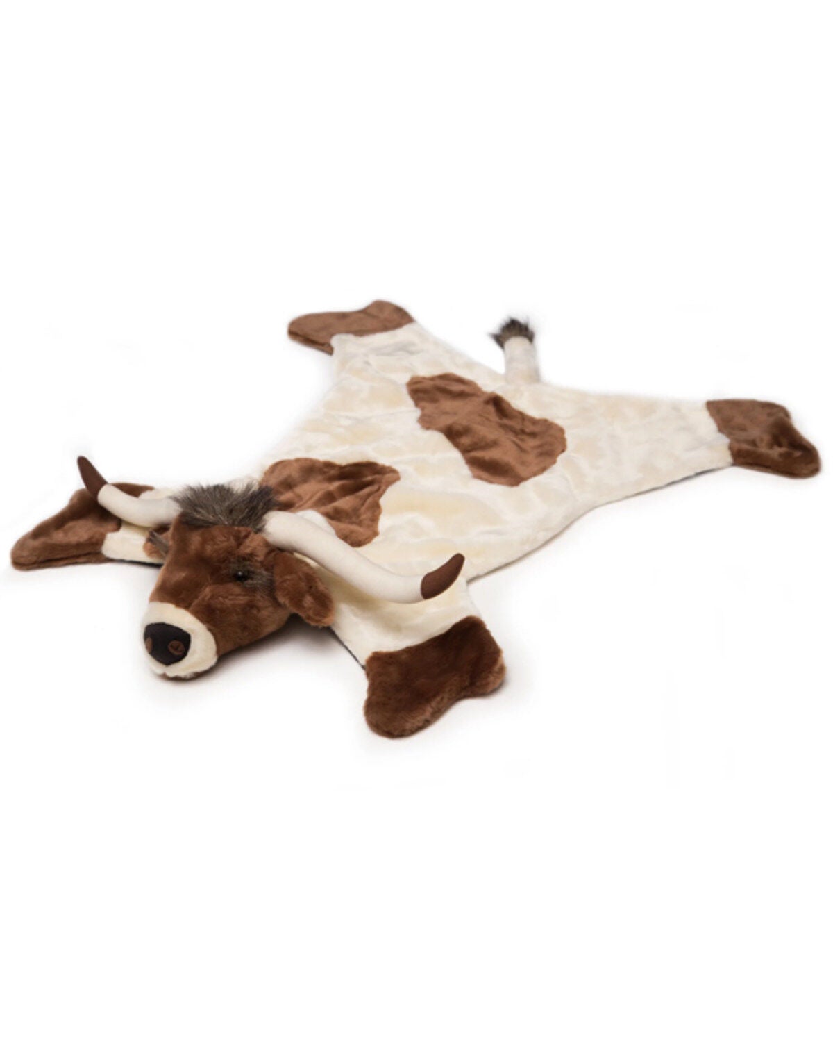 Image #1 - Carstens Home Unisex-Kid Small Longhorn Cow Kids Animal Rug, Brown, hi-res