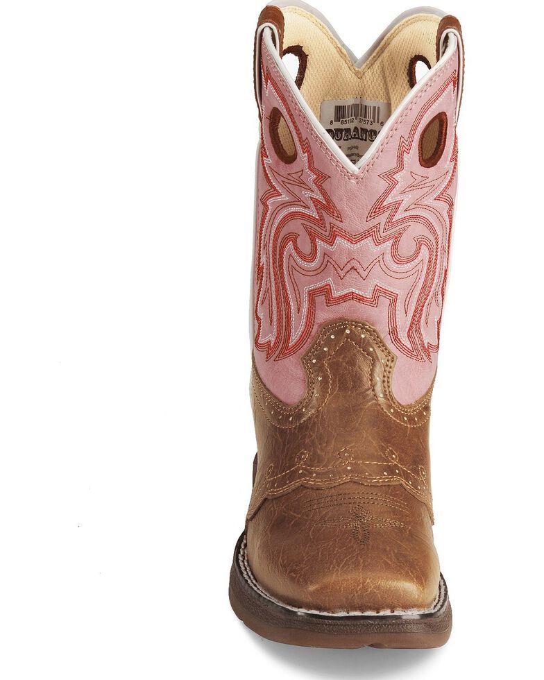 Durango Girls' Pink Cowgirl Boots Square Toe Boot Barn