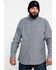 Image #1 - Ariat Men's FR Solid Durastretch Long Sleeve Work Shirt , Navy, hi-res