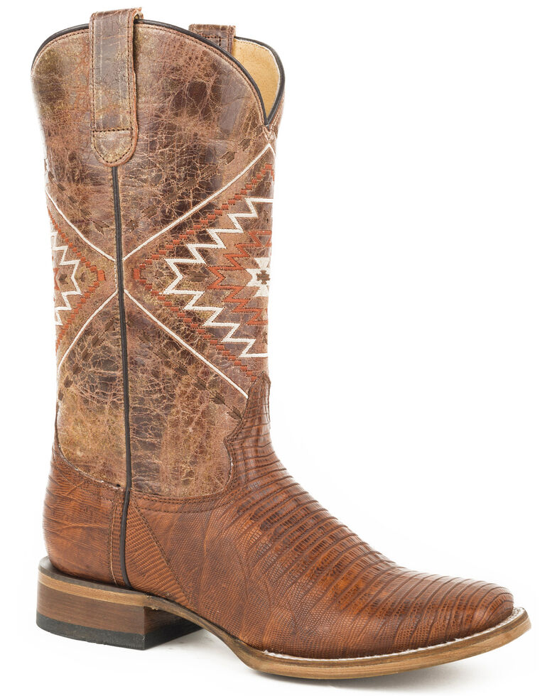 lizard skin roper boots