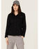 Image #1 - Timberland Pro Women's FR Cotton Core Button-Down Work Shirt, Black, hi-res