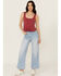 Image #1 - Rolla's Women's Boot Barn Exclusive Bluebird Light Wash High Rise Sailor Wide Leg Stretch Denim Jeans, Light Wash, hi-res