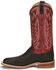 Justin Men's Andrews Chocolate Western Boots - Broad Square Toe, Chocolate, hi-res