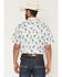 Image #4 - Cody James Men's Amos BBQ Western Print Short Sleeve Snap Western Shirt, Blue, hi-res