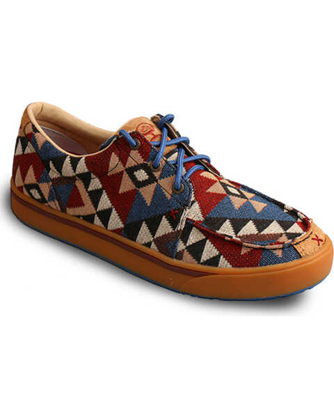 HOOey Lopers by Twisted X Men's Graphic Pattern Canvas Casual Shoes, Multi, hi-res