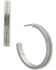 Image #1 - Lainey Wilson Women's Roped Hoop Earrings, Silver, hi-res