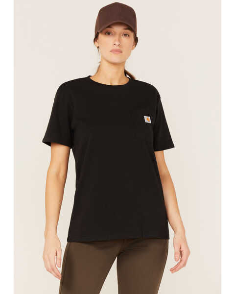 Carhartt Women's Workwear Pocket T-Shirt, Black, hi-res