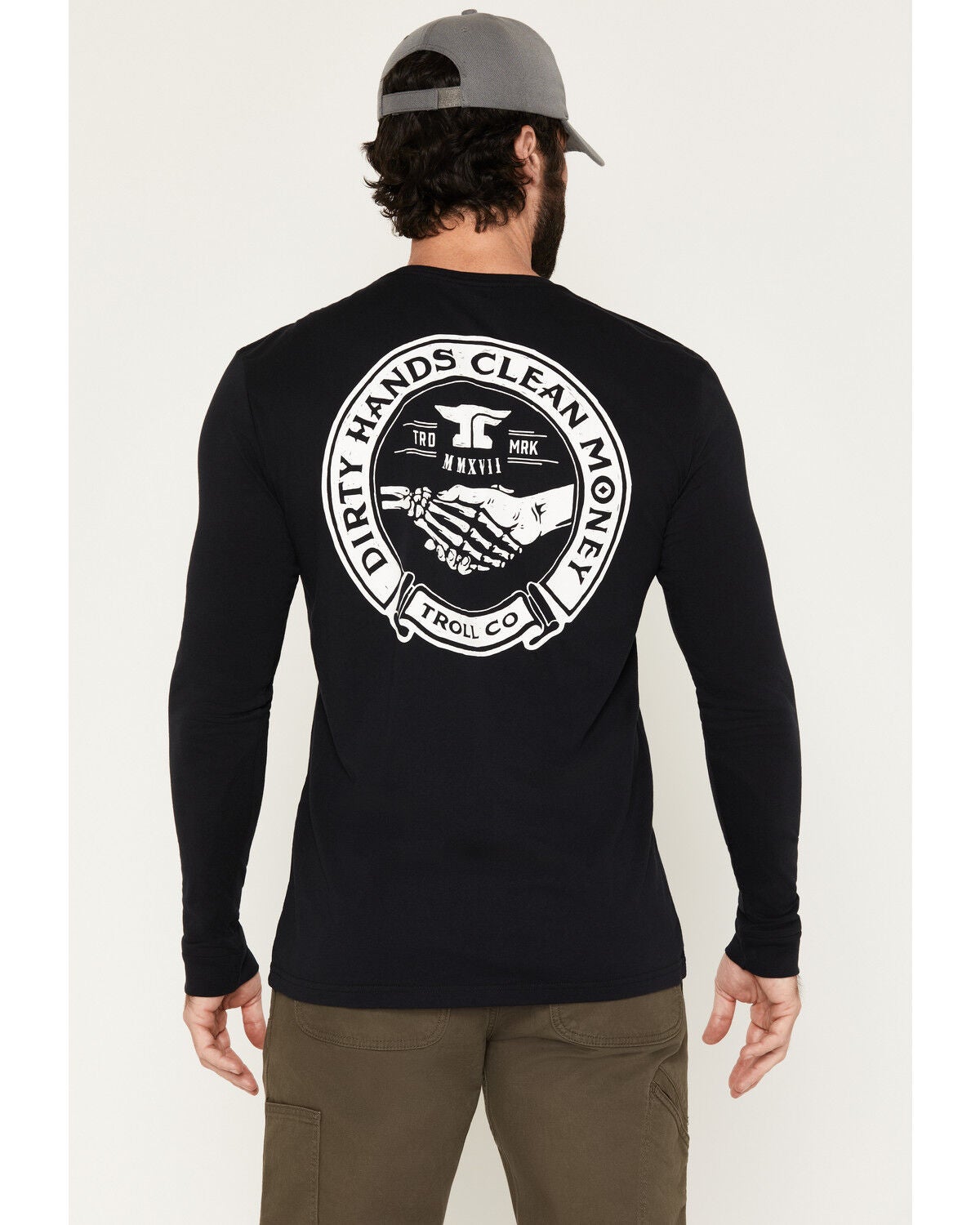 Troll Co Men's Haggler Long Sleeve Graphic T-Shirt, Black, hi-res