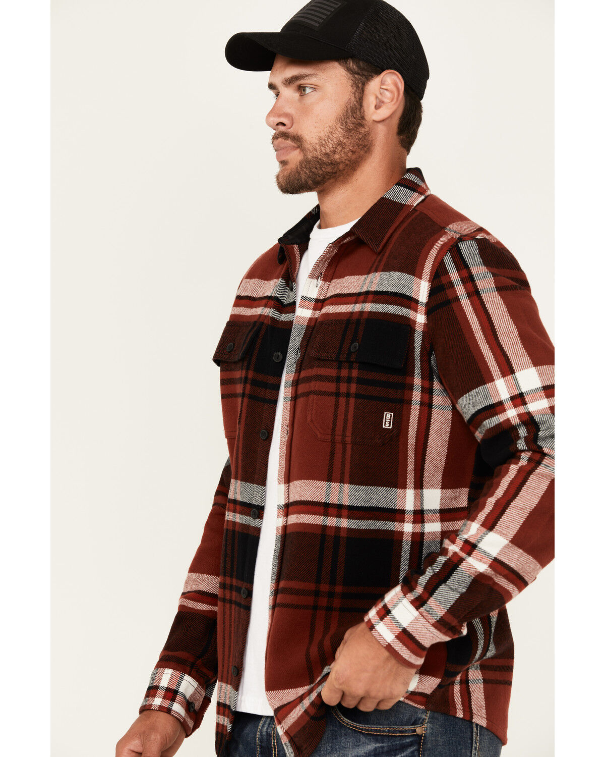 Product Name:  Brothers and Sons Men's Barrell Burley Plaid Print Long Sleeve Button-Down Flannel Shirt