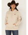 Image #1 - Ariat Women's Boot Barn Exclusive Embroidered Logo Hoodie, Tan, hi-res