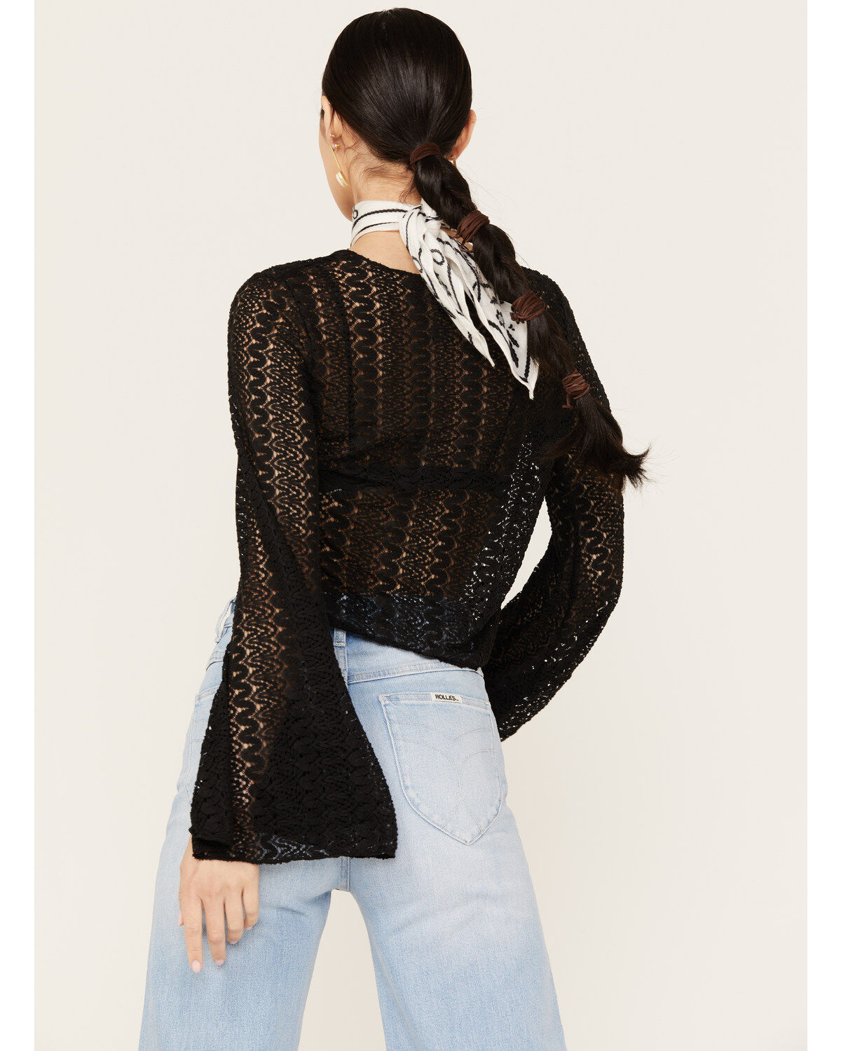 Image #4 - Wild Moss Women's Tie Front Textured Top, , hi-res