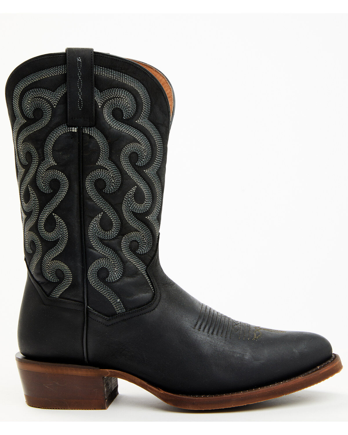 Image #2 - Dan Post Men's 12" Leon Western Performance Boots - Round Toe, Black, hi-res