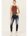 Image #3 - Miss Me Women's Dark Wash Mid Rise Stretch Skinny Jeans , Dark Wash, hi-res