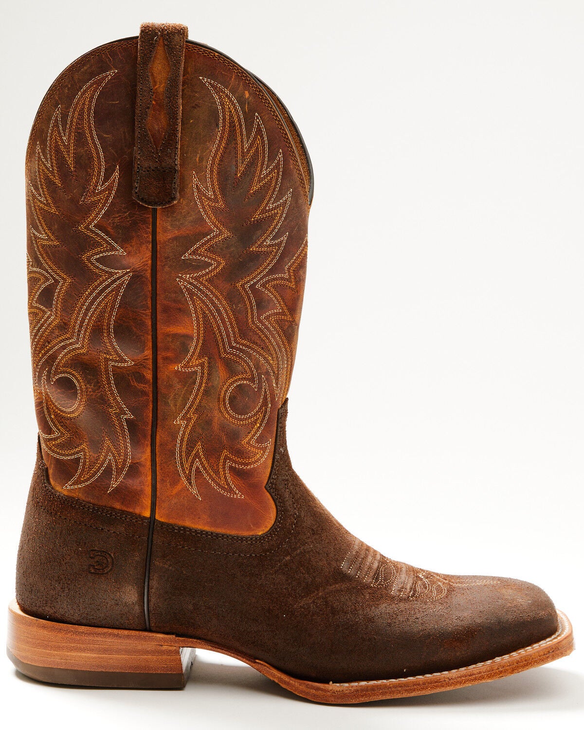 Image #2 - Durango Men's Arena Elite 13" Roughout Roper Boots - Broad Square Toe, Brown, hi-res