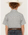 Image #4 - Cody James Boys' Tiki Southwestern Striped Short Sleeve Snap Western Shirt, , hi-res