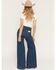 Image #3 - Wrangler X Lainey Wilson Women's Cheeky Wide Leg Stretch Denim Jeans, Blue, hi-res