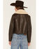 Image #4 - Levi's Women's Sherpa Collar Faux Leather Jacket, Brown, hi-res