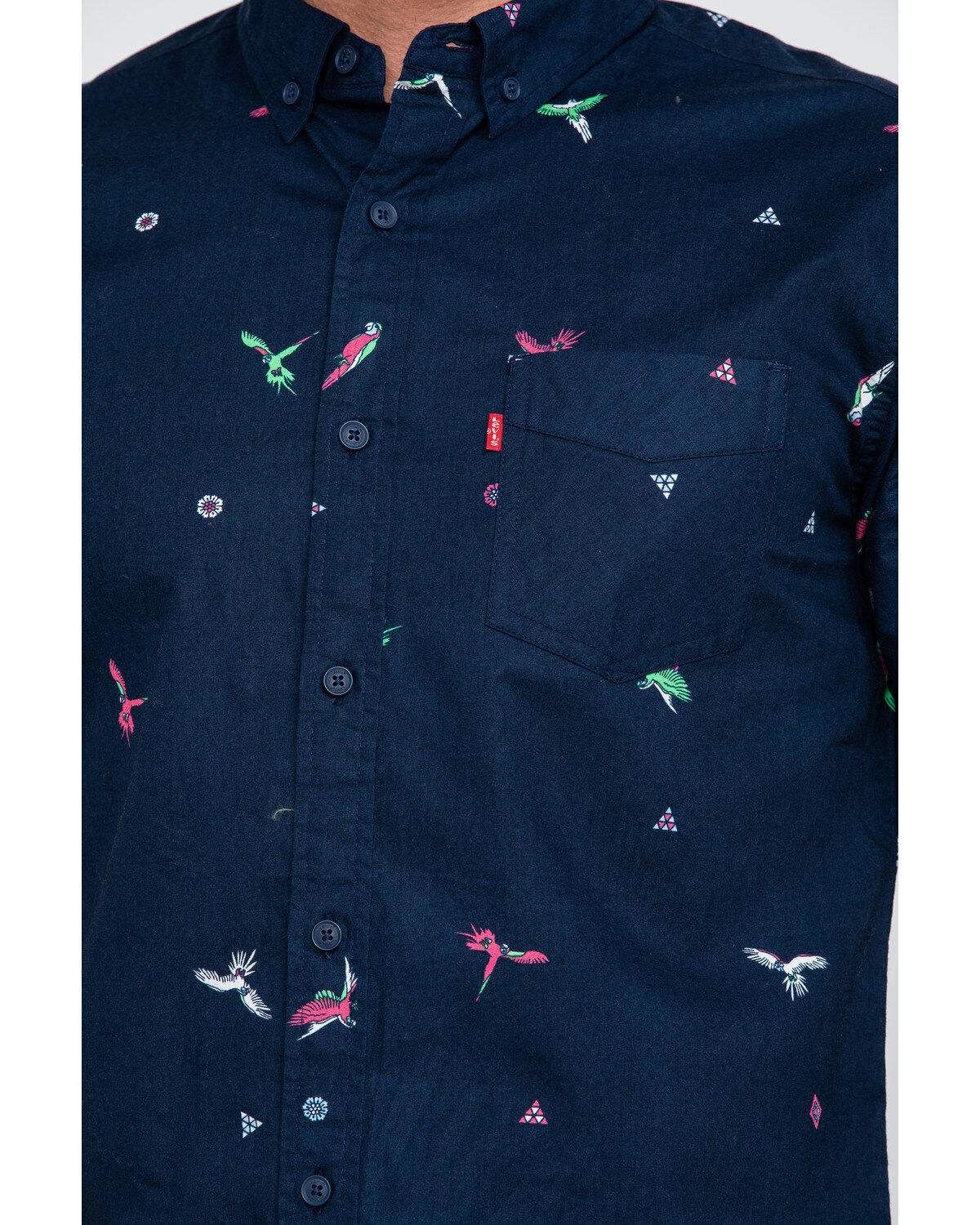 parrot print shirt