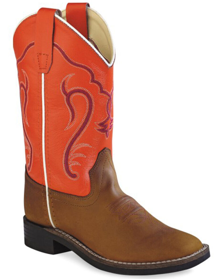 Old West Kids' Colorful Western Cowboy Boots - Square Toe ...