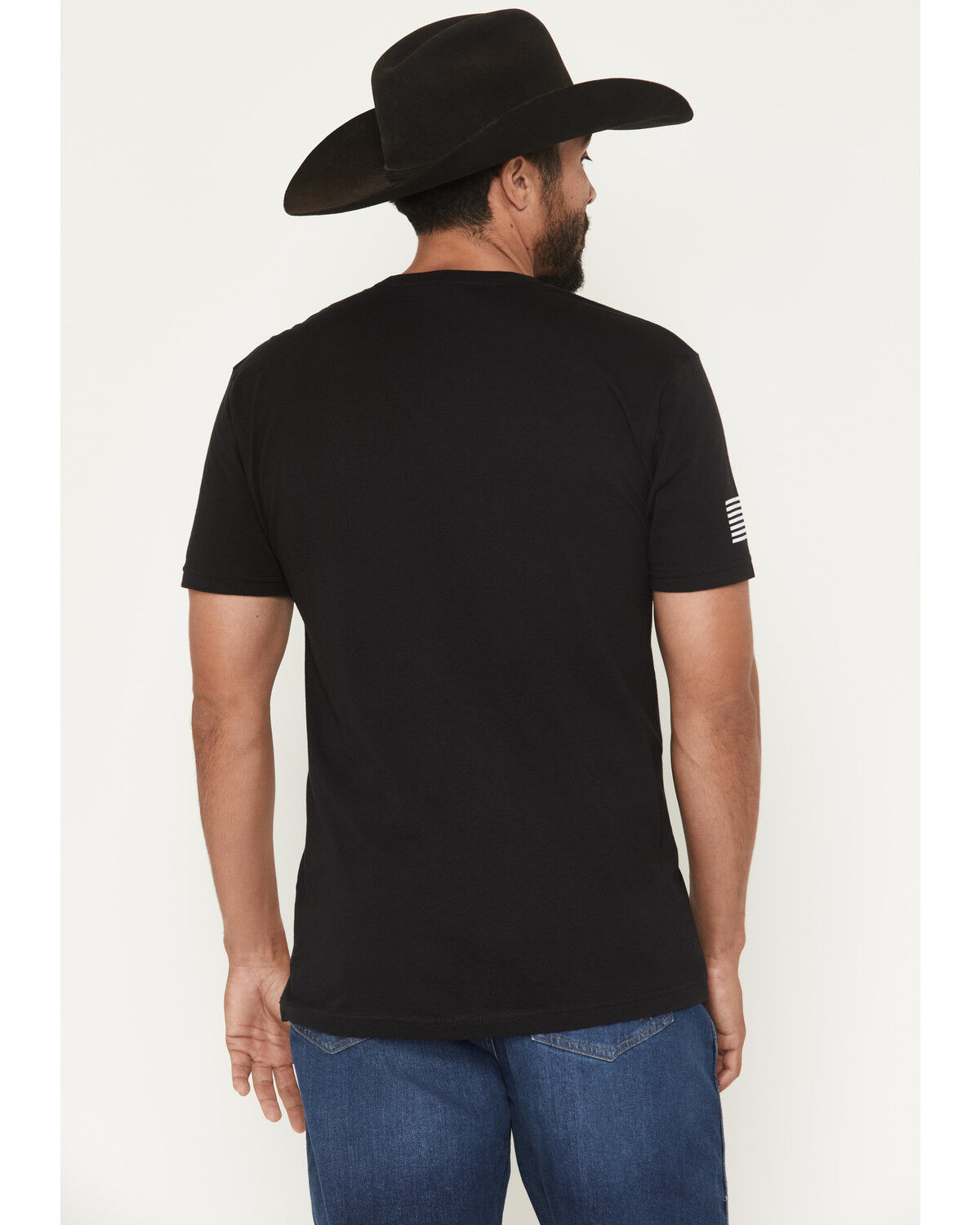 Image #4 - Grunt Style Men's Crossed Rifle Skull Short Sleeve Graphic T-Shirt, Black, hi-res