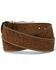 Image #2 - Tony Lama Men's Classic Long Horn Tooled Belt, Bark, hi-res