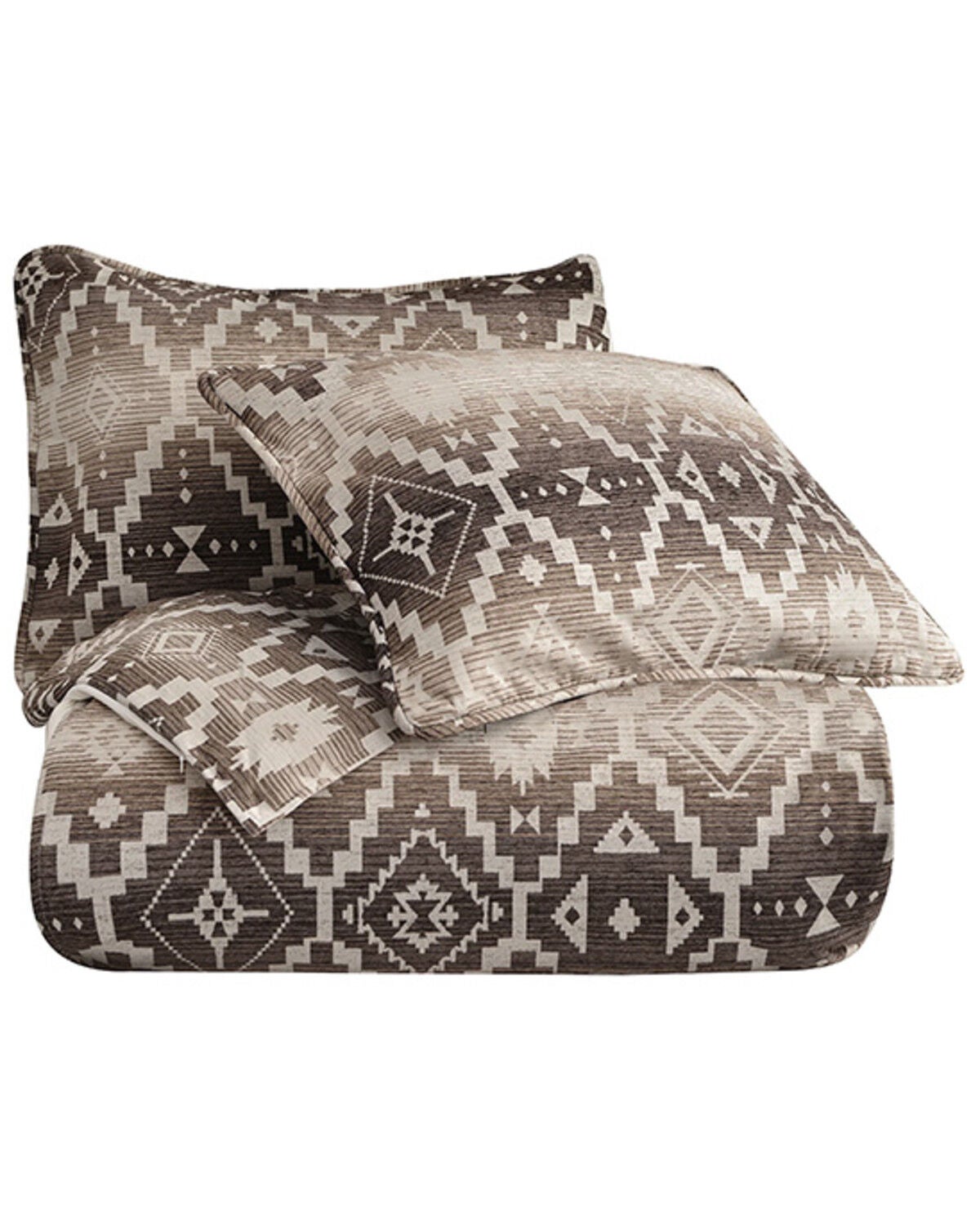 Image #3 - HiEnd Accents Chalet Southwestern Print 3 Piece Duvet Cover Set - Queen Size, Brown, hi-res