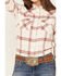 Image #3 - Shyanne Women's Willow Long Sleeve Snap Western Flannel Shirt, Cream, hi-res