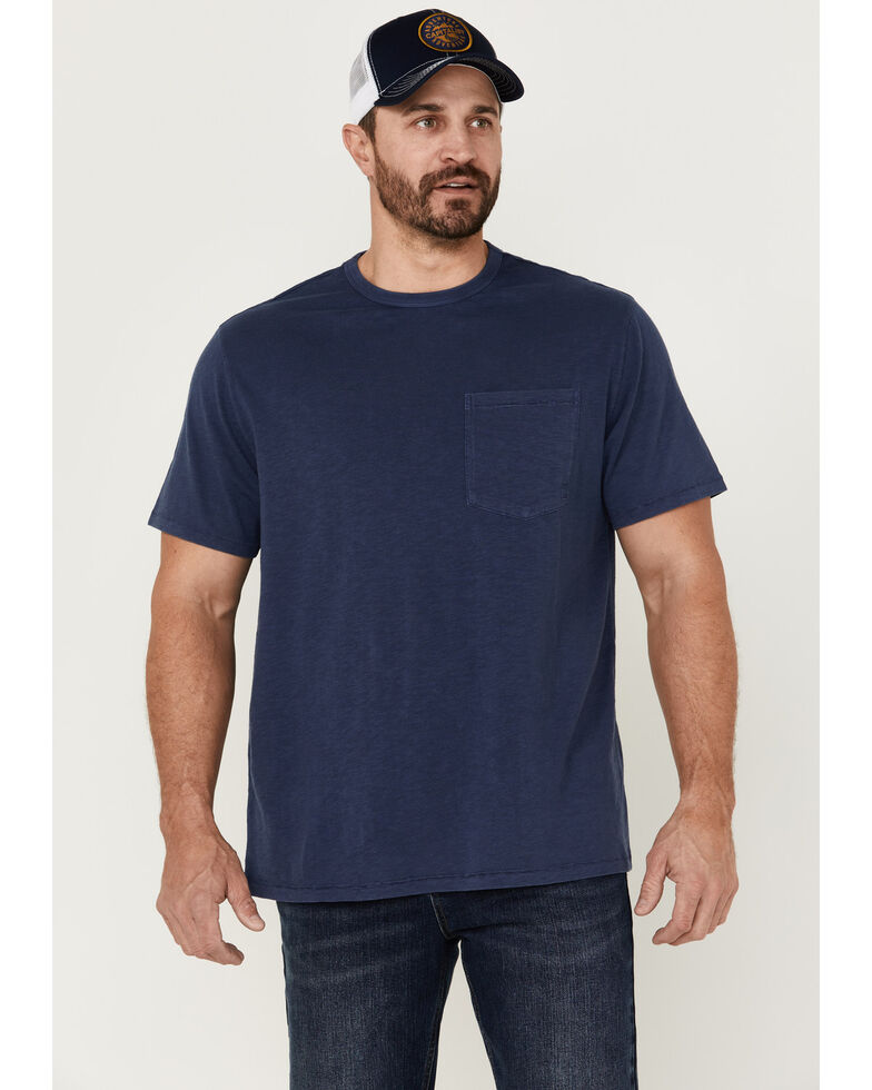 Brothers & Sons Men's Basic Short Sleeve Pocket T-Shirt , Navy, hi-res