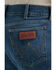 Image #4 - Wrangler Retro Men's 77MWZ Lindel Dark Wash Slim Bootcut Stretch Denim Jeans - Tall, Dark Medium Wash, hi-res