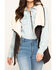 Image #4 - Cripple Creek Women's Pine Cone Faux Shearling Wrap Vest, Brown, hi-res