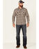 Image #2 - Pendleton Men's Navy Wyatt Small Plaid Long Sleeve Snap Western Shirt, Navy, hi-res