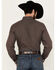Cinch Men's Geo Print Long Sleeve Button-Down Western Shirt, Brown, hi-res