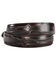 Image #3 - Lucchese Men's Goat With Hobby Stitch Leather Belt, Black Cherry, hi-res