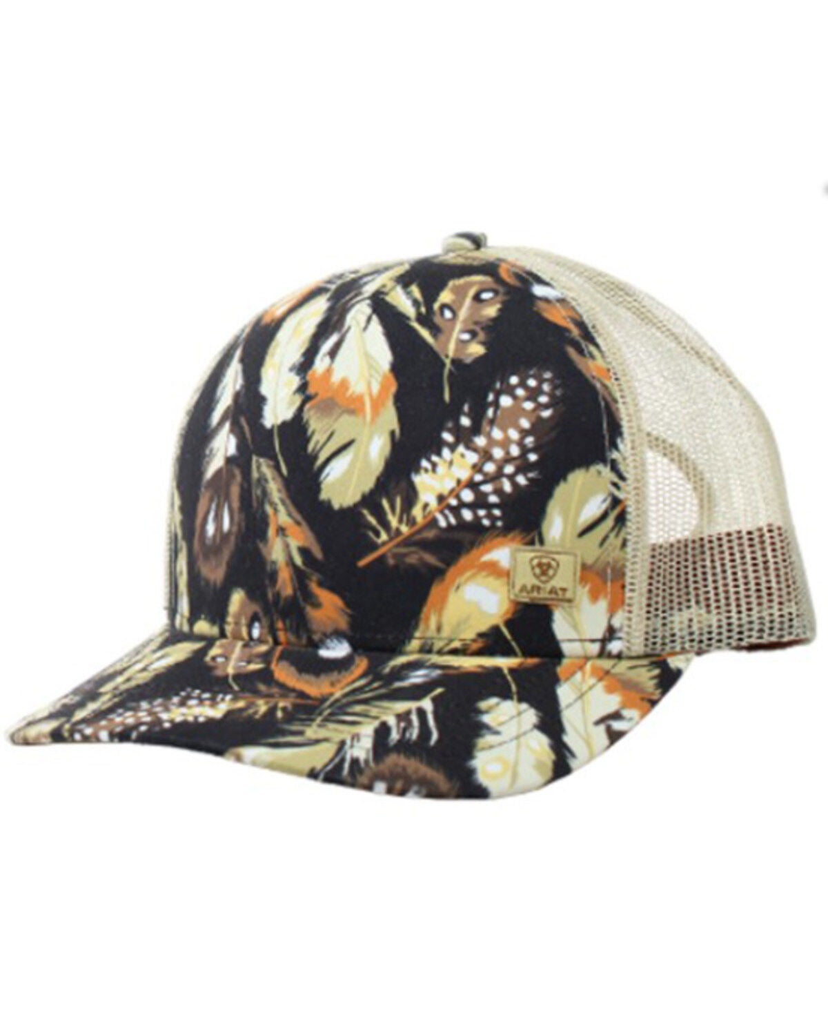 Ariat Women's Feather Print Ball Cap, Multi, hi-res