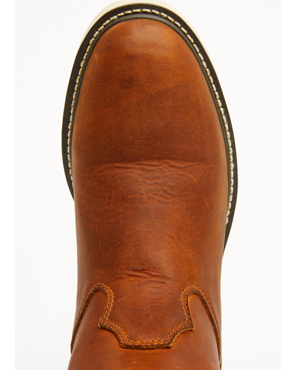 Image #6 - Hawx Men's Pull-On Barnyard Leather Work Boots - Soft Toe, Tan, hi-res