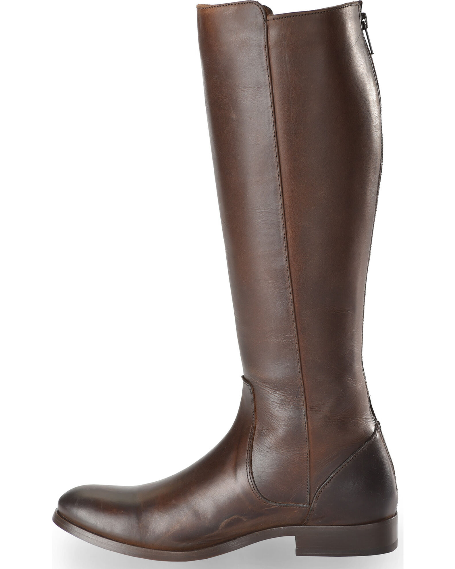 Melissa stud back zip wide calf top