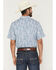 Image #4 - Gibson Trading Co Men's Kickin Daisies Paisley Print Short Sleeve Button-Down Western Shirt, Blue, hi-res