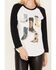 Wrangler Retro Women's Cowgirl Boots Graphic Raglan Tee, Black/white, hi-res
