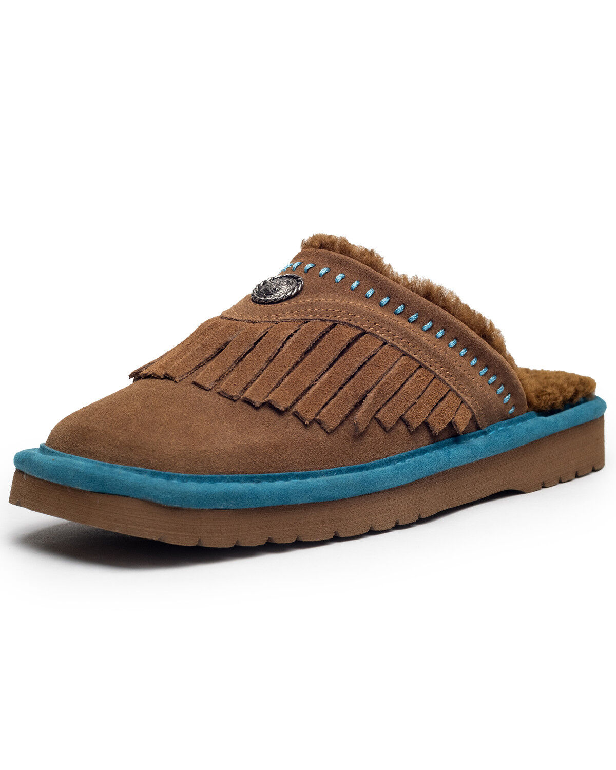 Image #1 - Ariat Women's Jackie Square Toe Slippers, Brown, hi-res