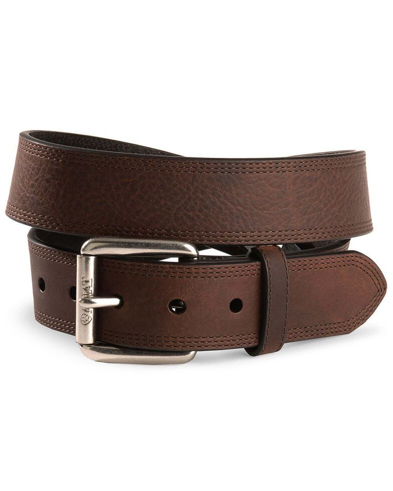 Ariat Triple Stitched Leather Belt - Reg & Big | Boot Barn