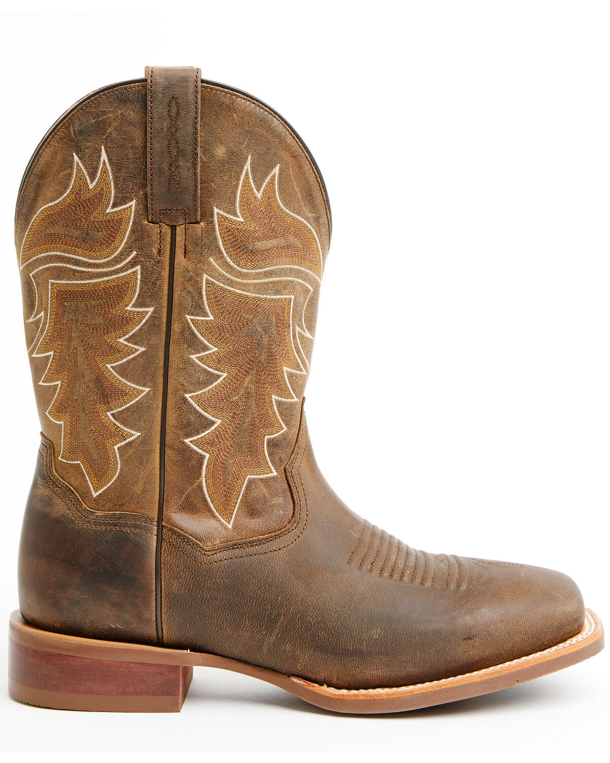 Image #2 - Dan Post Men's Morris Western Boots - Broad Square Toe, Tan, hi-res