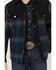 Image #3 - Pendleton Men's Timberline Plaid Print Quilted Snap Shirt Jacket, Charcoal, hi-res