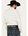 Image #4 - Moonshine Spirit Men's Ethonol Plaid Print Long Sleeve Snap Western Flannel Shirt, Cream, hi-res