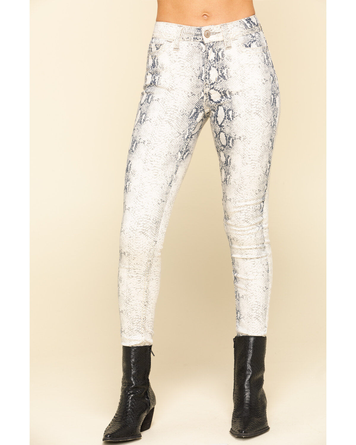 Image #1 - Shyanne Women's Python Print Skinny Jeans, , hi-res