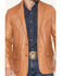 Image #3 - Scully Men's Leather Whip Stitch Blazer, Tan, hi-res