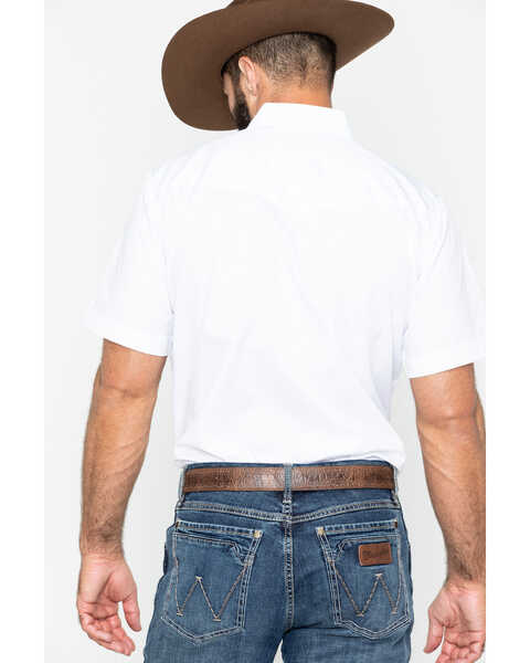 Image #3 - Ely Cattleman Men's Tone On Tone Western Shirt, White, hi-res